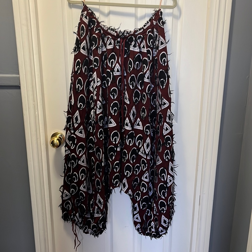 Chloe frayed jacquard harem pants